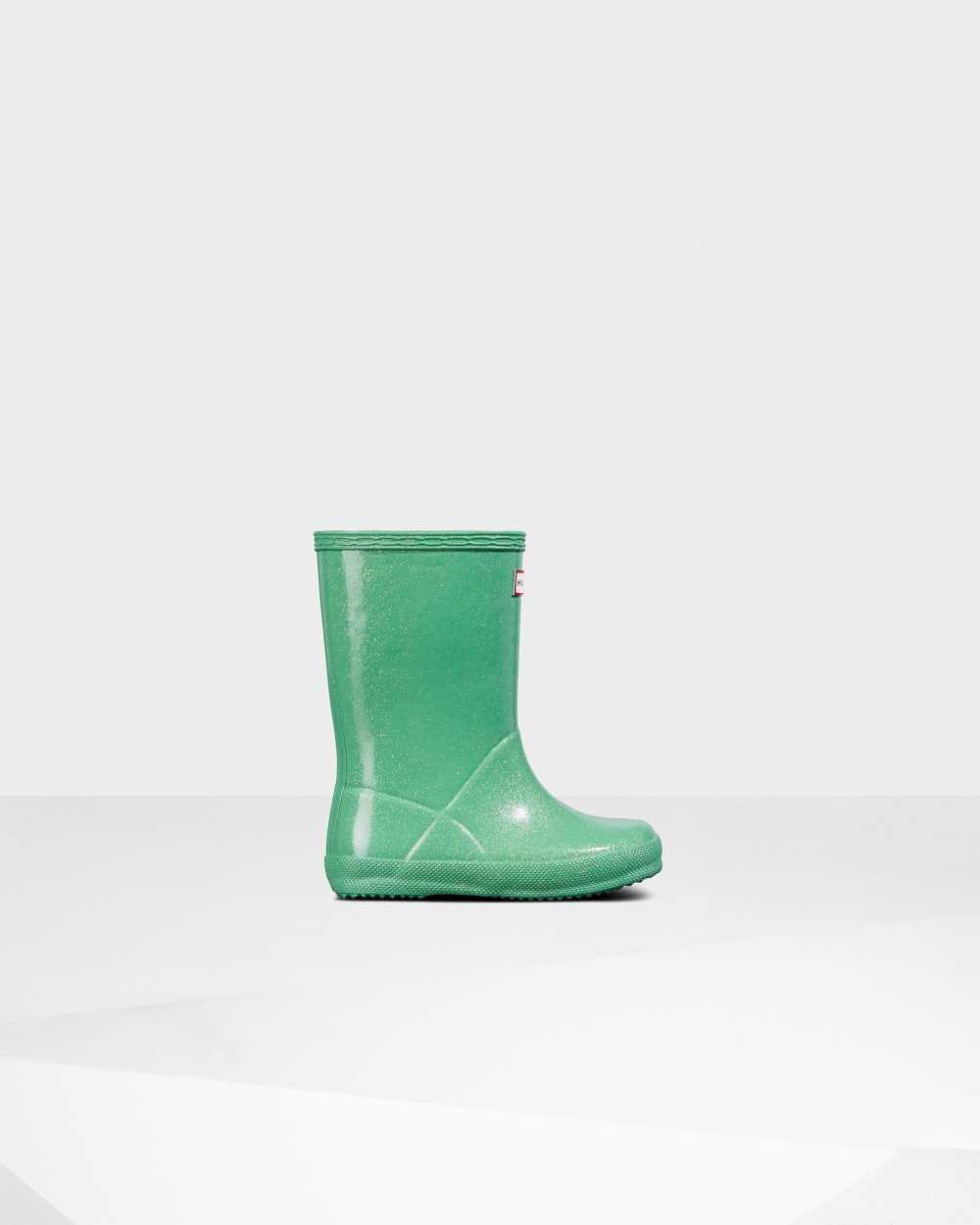 Kids Hunter Original First Classic Starcloud Rain Boots Mint | XWMUAI-418